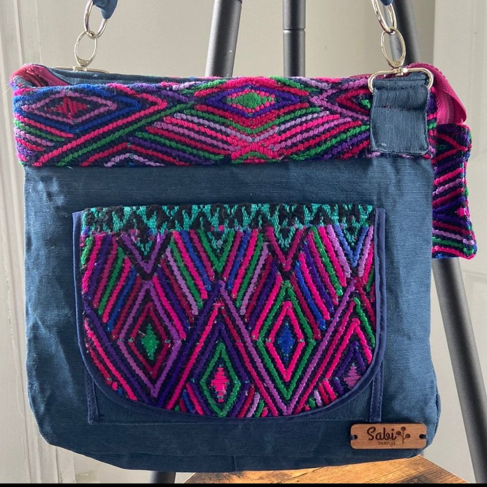 Crossbody bag mexican textiles